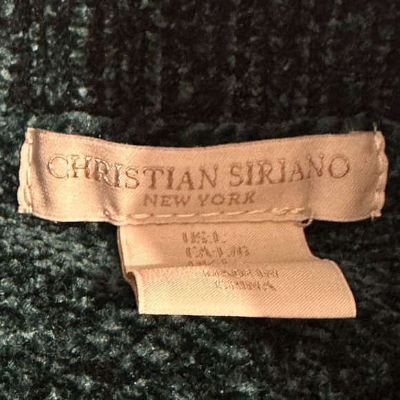 Super soft velvet emerald green sweater Christian Siriano New York Size:Large - Picture 4 of 6
